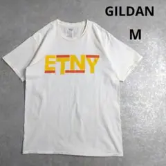 GILDANボディ　プリントtシャツ　ホワイト　Mサイズ