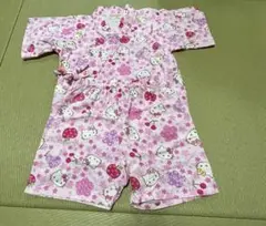 可愛いキティちゃんの甚平さん 100サイズ