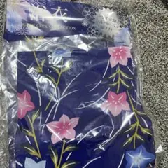 浴衣 青 花柄