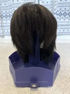 未使用 FONTAINE ダークブラウン ショートウィッグ 専用スタンド付き