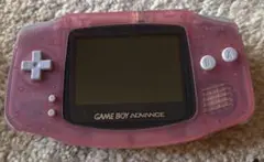 【ジャンク品】ゲームボーイアドバンス　クリアピンク