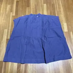 麻混ノースリーブブラウス