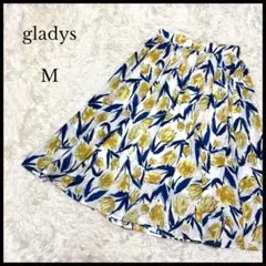 美品【gladys】グラディス チューリップ柄フレアスカート M レディース