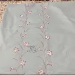 HANAEMORI 花柄刺繍 セミシングルシーツ