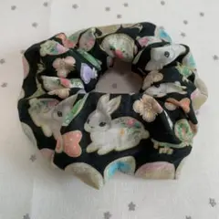 No.546ユキエモン♡アイシングクッキー♡ふわっとシュシュ