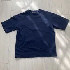 メンズ　ユニクロ　Tシャツ エアリズム　紺色　L