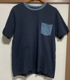 【無印良品】半袖Tシャツ　ポケット付　リンガー