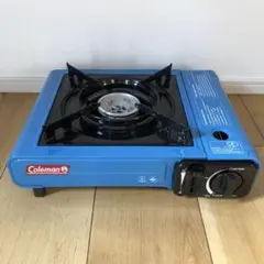 コールマン 卓上カセットコンロ ブルー キャリングケース付 C002