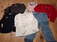 Familiarキッズ服 6点セット 120　アウタートップスパンツ　ファミリア