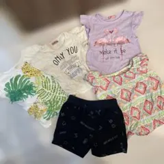 120〜130 子供服4点 (Tシャツ、ショートパンツ)ZARAGymboree