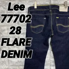 Lee ローライズ フレア ブーツカット 濃紺デニムパンツ 77702