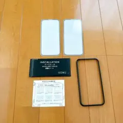 iPhone 14 Pro ガラスフィルム 2枚 フィルム ガイド枠付き
