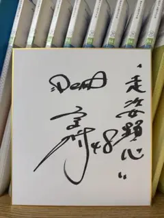 横浜DeNAベイスターズ 京山将弥 48 直筆サイン色紙 入団直後サイン！言葉入