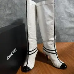 CHANEL シャネル ロングブーツ ココマーク 靴
