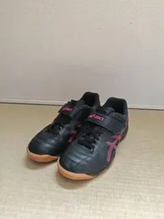 ASICS フットサルシューズ ブラック/ピンク 20cm