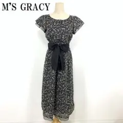 LA6015 エムズグレイシー 半袖 サロペットパンツ ブラック系 40 2025年最新】M'S GRACY サロペット・オーバーオール