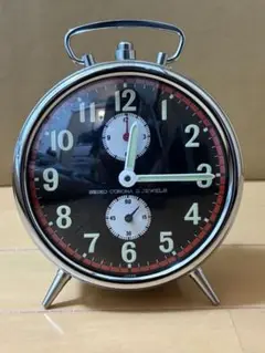 SEIKO CORONA 2 JEWELS カチカチ置き時計 【清掃済み】
