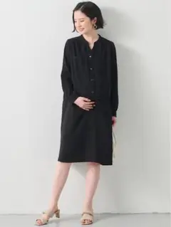 【マタニティ用】ANGELIEBE 長袖　シャツ　ワンピース　Mサイズ