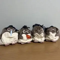 虚無かわいいアデリーペンギン　ぬいぐるみ巾着　全4種 ナムコ限定