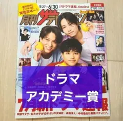 【ドラマアカデミー賞 松坂桃李など】月刊 ザテレビジョン 2025年 7月号