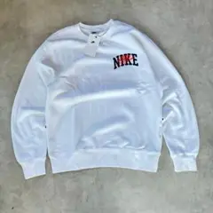 NIKE トレーナー ホワイト ブルー スウェットL