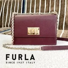 新品未使用★FULRA チェーンバッグ ボルドー