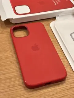 アップル Apple iPhone 12/12 Pro シリコーンケース 赤