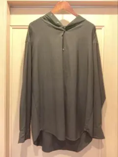 OVERCOAT フーデッドシャツ　BLACK 2