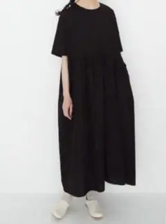 オオカミとフクロウ　三拍子のブーケ　ワンピース　ブラック