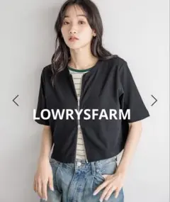 LOWRYSFARM カットZIPカーディガン 5S