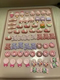 デコパーツ ピンク系50個以上セット ハンドメイド デコ