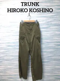 【トランクヒロココシノ】Mサイズ　カーキ　ロング丈パンツ　ポケット付き