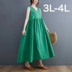【新品】大きいサイズ ロングワンピース ぽっちゃり