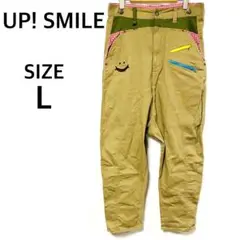 【美品】 UP! SMILE サルエルパンツ L ベージュ