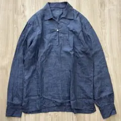 【美品】BARBA カプリシャツ ダンディライフ リネン100% 41 XL