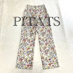 美品✨【PITATS◇ピタッツ】花柄 総柄 ウエストゴム M