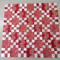モダ　フレンチジェネラル　パッチワーク　キルトトップ