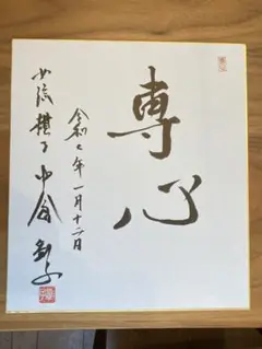 鎌田美礼 女流棋士 揮毫 「希望」 サイン色紙 鎌田美礼 女流棋士 揮毫 「希望」 サイン色紙