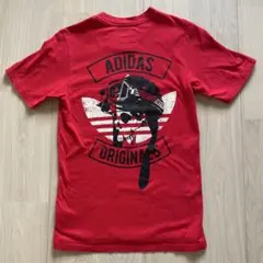 アディダス Tシャツ ALyasyaデザイン メンズサイズM レッド