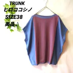 【美品】TRUNK ヒロココシノ サマーニット バイカラー