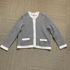 ✨ UNIQLO ニットショートジャケット XL ネイビー