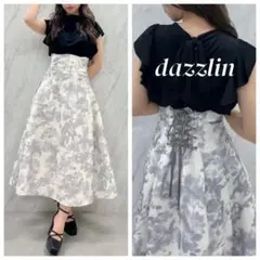 dazzlin 3Dフラワーコルセットタックスカート