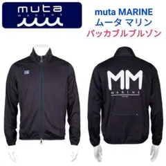 muta ムータ ナイロンジャケット ロゴ刺繍 紺 フード ジップ ワンポイント muta ムータ ナイロンジャケット ロゴ刺繍 紺 フード ジップ