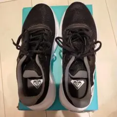 ROXY ブラック グレー スニーカー　スニーカー25センチ