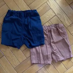 無印良品／乾きやすいハーフパンツ（ベビー）2枚セット