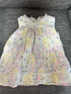 petit main 花柄ノースリーブワンピース 80