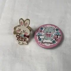 SWIMMER 指輪 缶バッジ セット