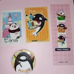 plottアニメコラボカフェ popup テイコウペンギン しおり