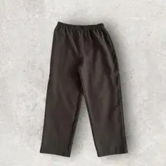 レディースイージーパンツ テーパードパンツ (L)ダークブラウン