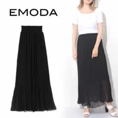 EMODA ブラック プリーツスカート